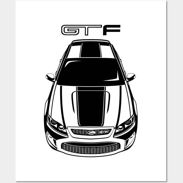 Ford Falcon GT-F 351 - Black Stripe Wall Art by V8social